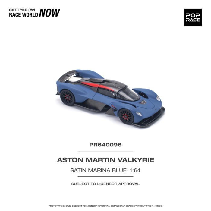 PopRace Sea Blue 164 RV Xe Thể Thao Mẫu Valkyrie Valkyrie Valkyrie Thích Hợp Cho Aston Martin