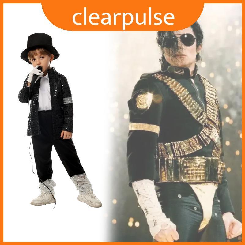 Michael Children Jackson Dance Wear Cosplay với chương trình sân khấu in hình