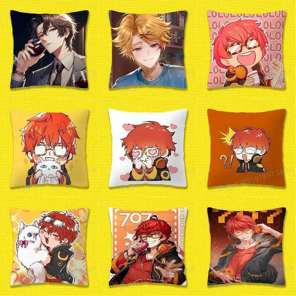 M-Mystic M-Messenger 707 Jumin Han Ném Gối Cho 50x50cm 30x30cm 55x55cm 45x45cm 40x40cm Vỏ Gối Vuông