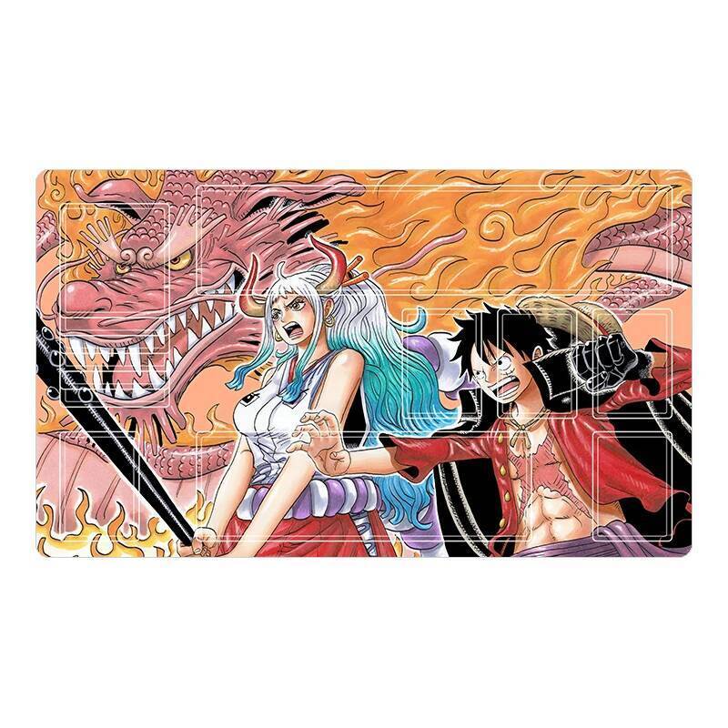 OPCG Yamato One Piece Series 600x350mm Single Player Playmat Anime Phim Hoạt Hình Lưới Thẻ 2mm Đính 
