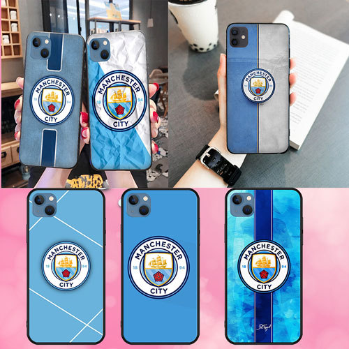 Ốp điện thoại màu đen mềm cho iPhone 11 Pro Max 13 Pro 13 Pro Max 14Plus 14Pro Max Manchester City1