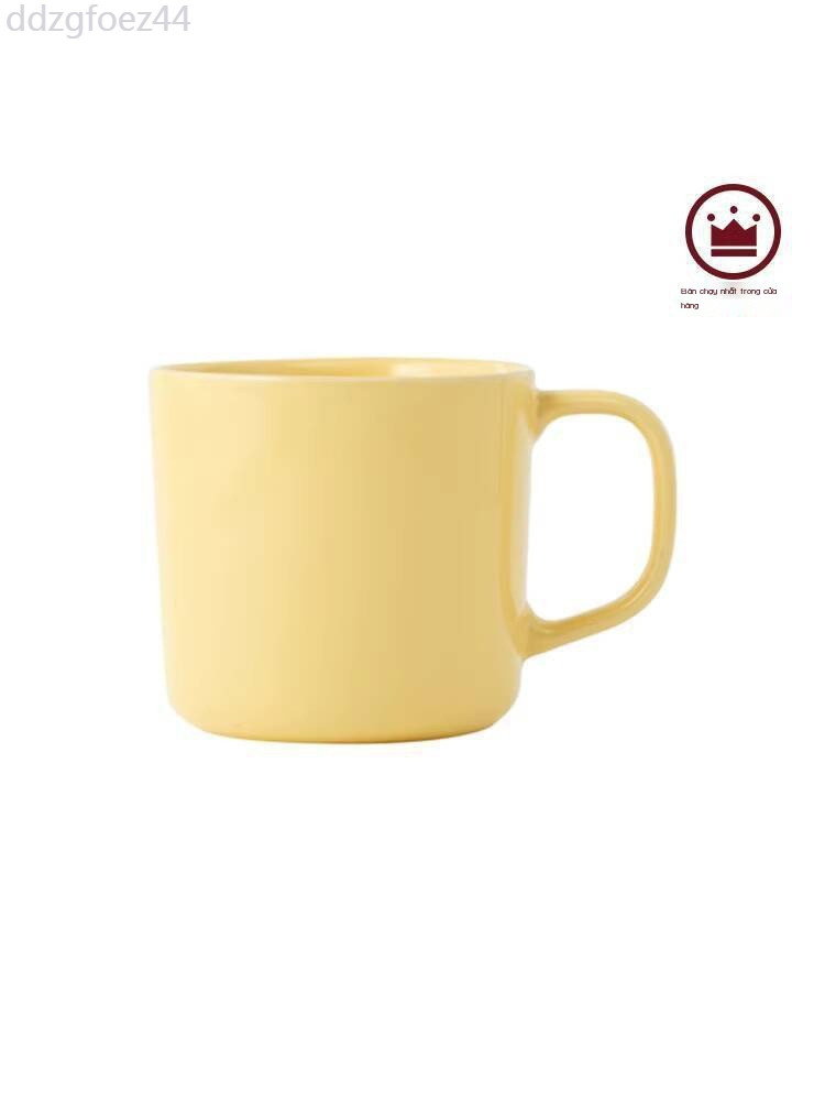 [Siêu Hot]  Ly sứ không in MUJI, nước gia đình, cà phê văn phòng, cốc gốm màu đỏ