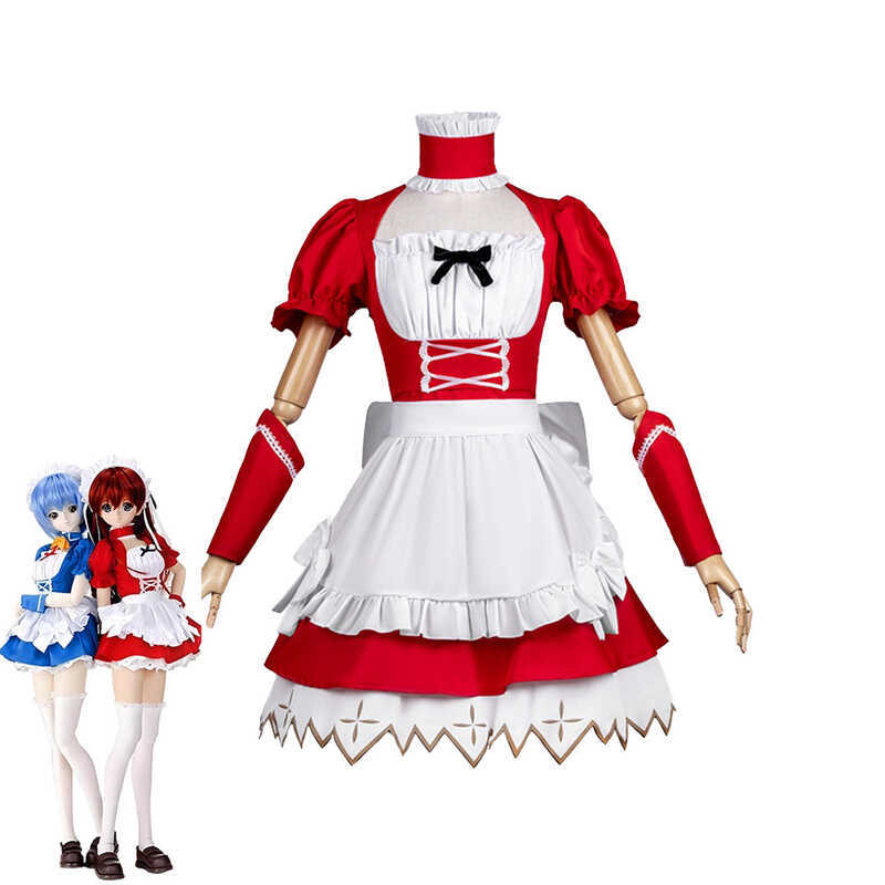 EVA Asuka Cosplay Đầm - Nhân Vật Anime Dễ Thương Hai Chiều