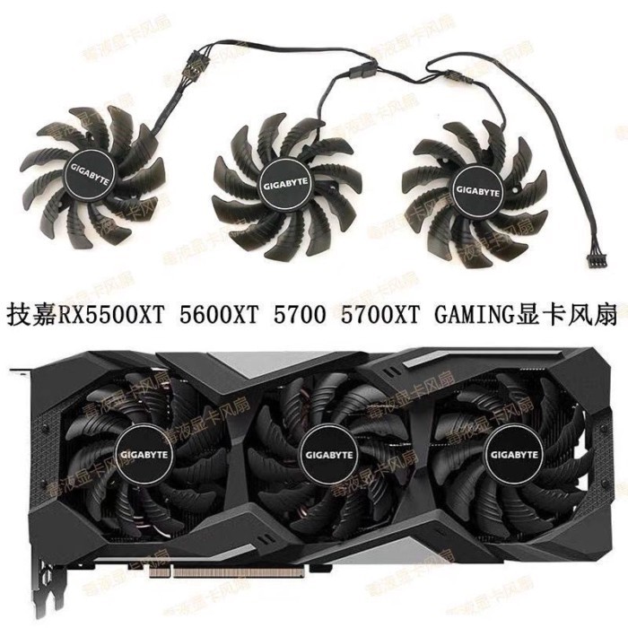 Gigabyte RX5500xt 5600XT 5700 5700XT GAMING Magic Eagle EAGLE Falcon Card Đồ Họa Quạt