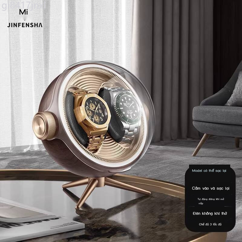 [HOT HIT] Hộp xoay sạc lại Rolex, Mido, Omega, Cartier, Longines, hộp lưu trữ cao cấp cho đồng hồ