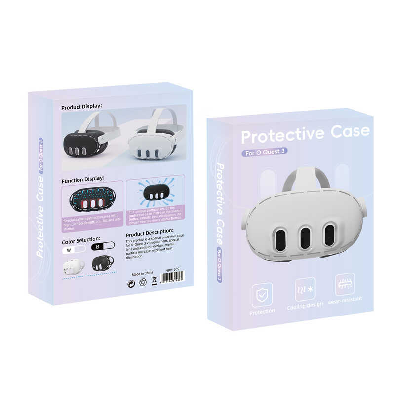 Oculus Quest 3 VR Mũ bảo hiểm Vỏ bảo vệ silicon Meta Quest 3VR Kính bảo vệ chống bụi