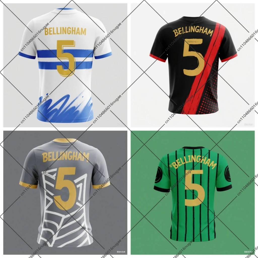 Jersey Bellingham chất lượng cao, phiên bản kỉ niệm, thoáng khí và nhanh khô.