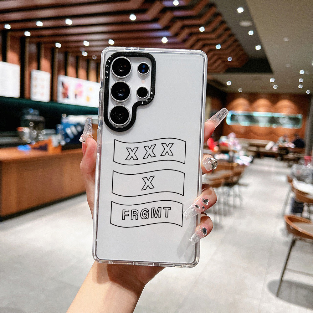 Ốp Lưng Màu Đen Cá Tính XXXX FRGMT Cho Galaxy S23 S24FE S23ULTRA S24ULTRA S25ULTRA Bao A54 A55 A56 S