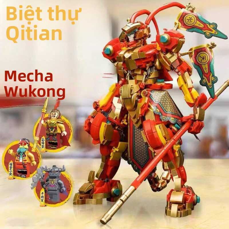 Tương thích với LEGO Building Blocks Mô hình lắp ráp Mech Sun Wukong Đồ chơi Goku Series Quà  sinh n