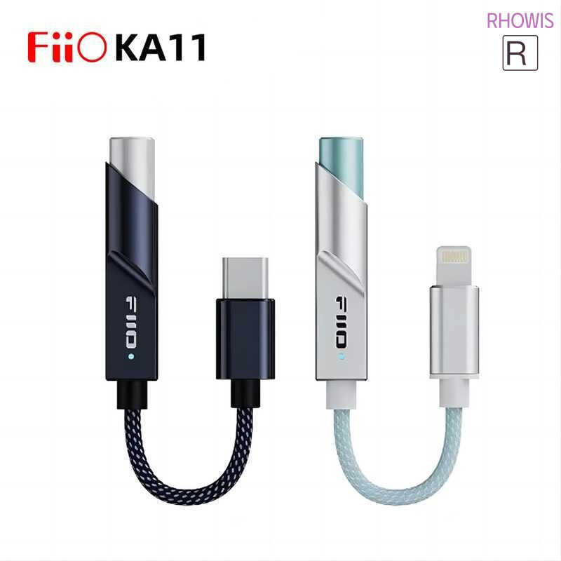 Mới FiiO KA11 USB DAC AMP Audio Độ phân giải cao Type-C đến 3.5mm USB Dongle DSD256 Adapter
