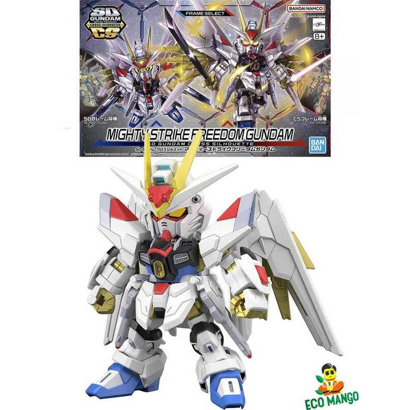 Bộ BANDAI Mô hình Hobby SD Cross Silhouette, Mighty Strike of Freedom Gundam, SDCS
