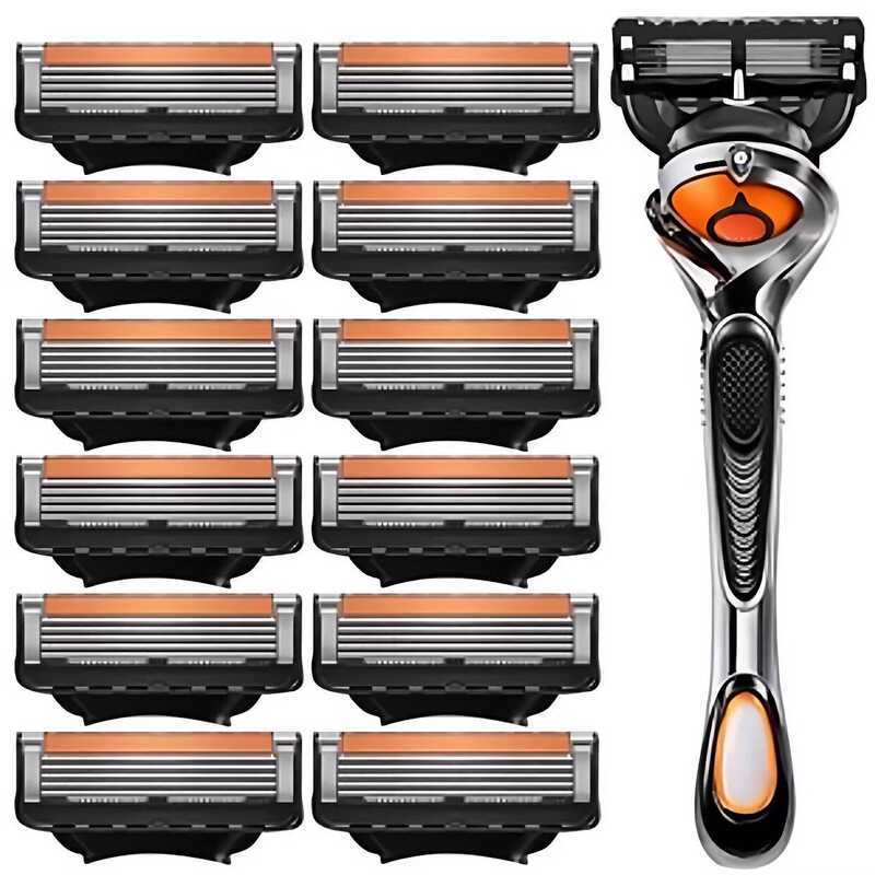 Thích hợp cho Gillette Sharp Hidden Smooth Hướng dẫn sử dụng Dao cạo Sharp Speed 5 lưỡi dao cạo nam 