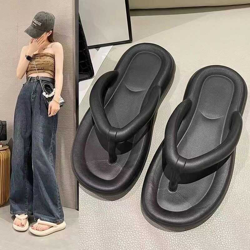 Mùa hè EVA Flip-Flops Nữ Mặc Bên Ngoài Đế Mềm Flip-Flops Flip-Flops Nữ Flip-