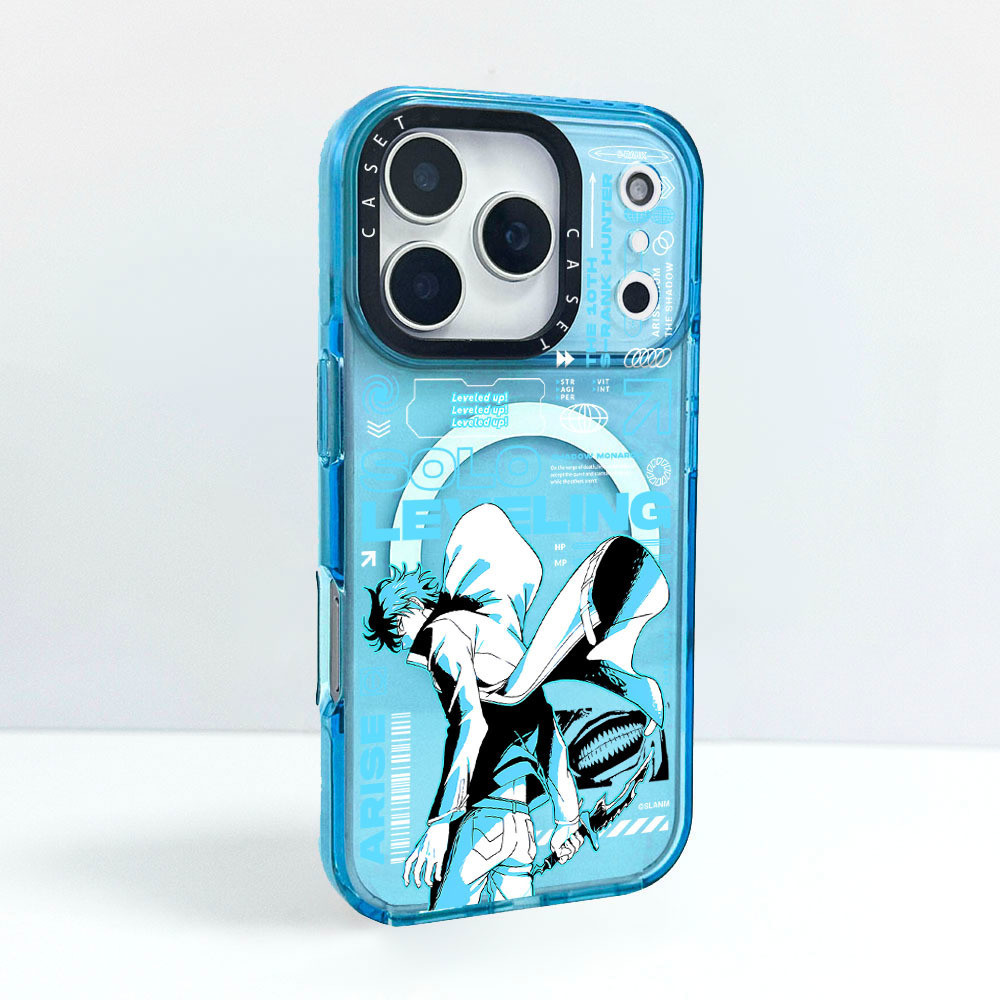 Solo Leveling Sung Jin Woo Medley Vỏ sạc từ tính không dây Tương thích cho IPhone 15 11 12 13 16 17 