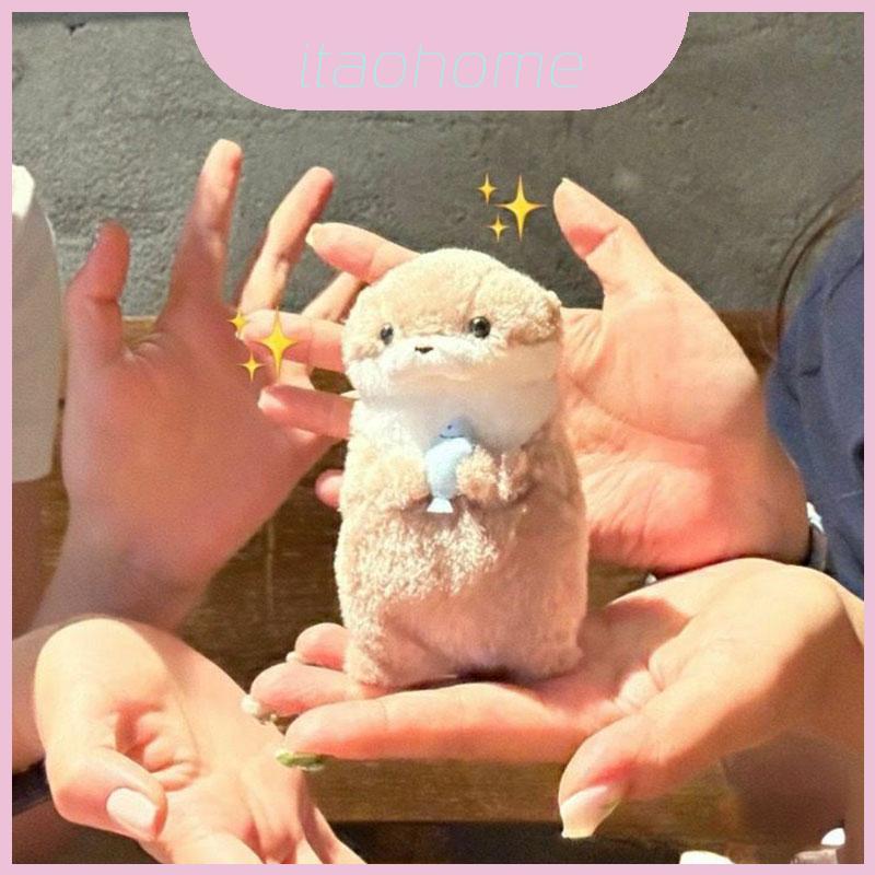 Amuse Super Otter Giữ Cá Plushie Mềm Mại Và Có Thể Gọng Được Làm Bằng Pp Filling Cotton