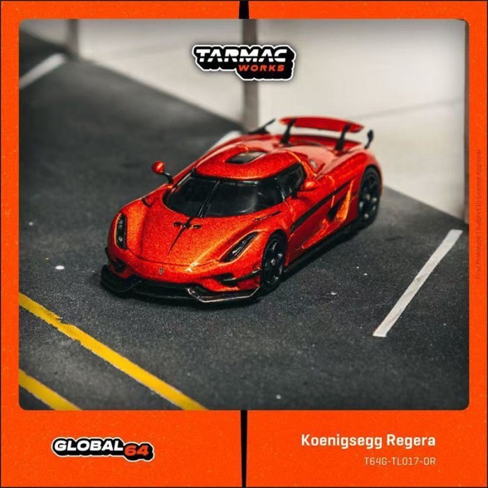 TW 1: 64 Koenigsegg Regera Koenigsegg Regera Hợp Kim Xe Mô Hình Kim Loại Màu Cam