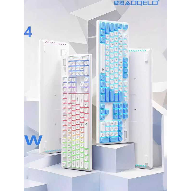 AOQELO AOQELO AK104 Bàn phím phát sáng có dây Bàn phím phim 104 phím 1MS Độ trễ siêu thấp