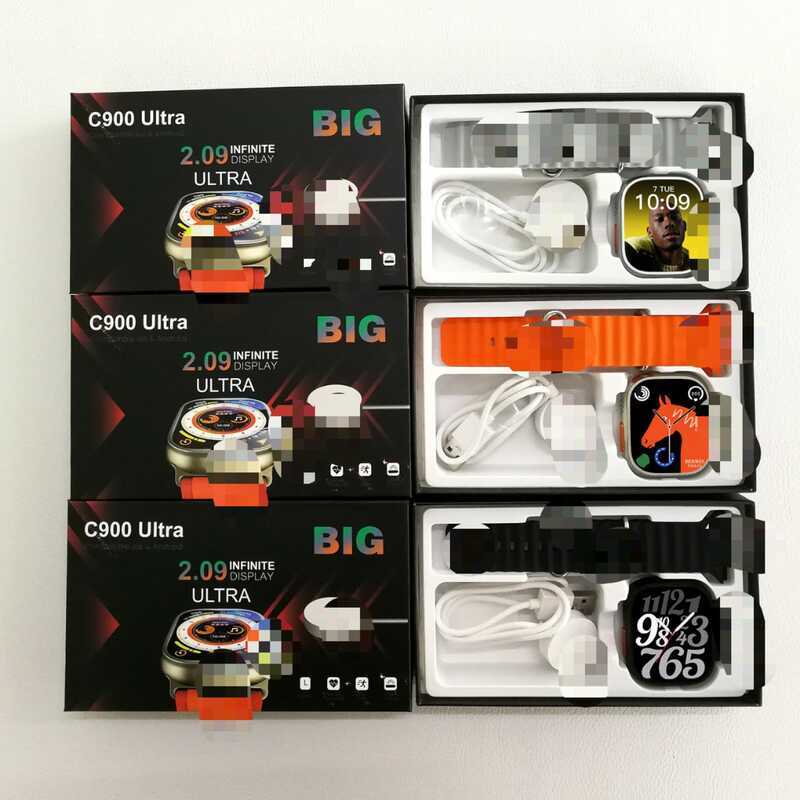 Đồng hồ thông minh C900 Ultra Cuộc gọi Bluetooth Đo nhịp tim Thông tin màn hình lớn Nhắc nhở sức khỏ