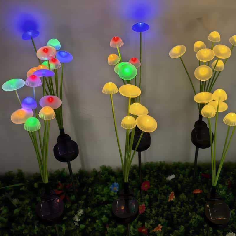 Đèn sân vườn năng lượng mặt trời Ngoài trời Sân vườn chống nước Đèn nấm Vườn Reed Trang trí ngoài tr