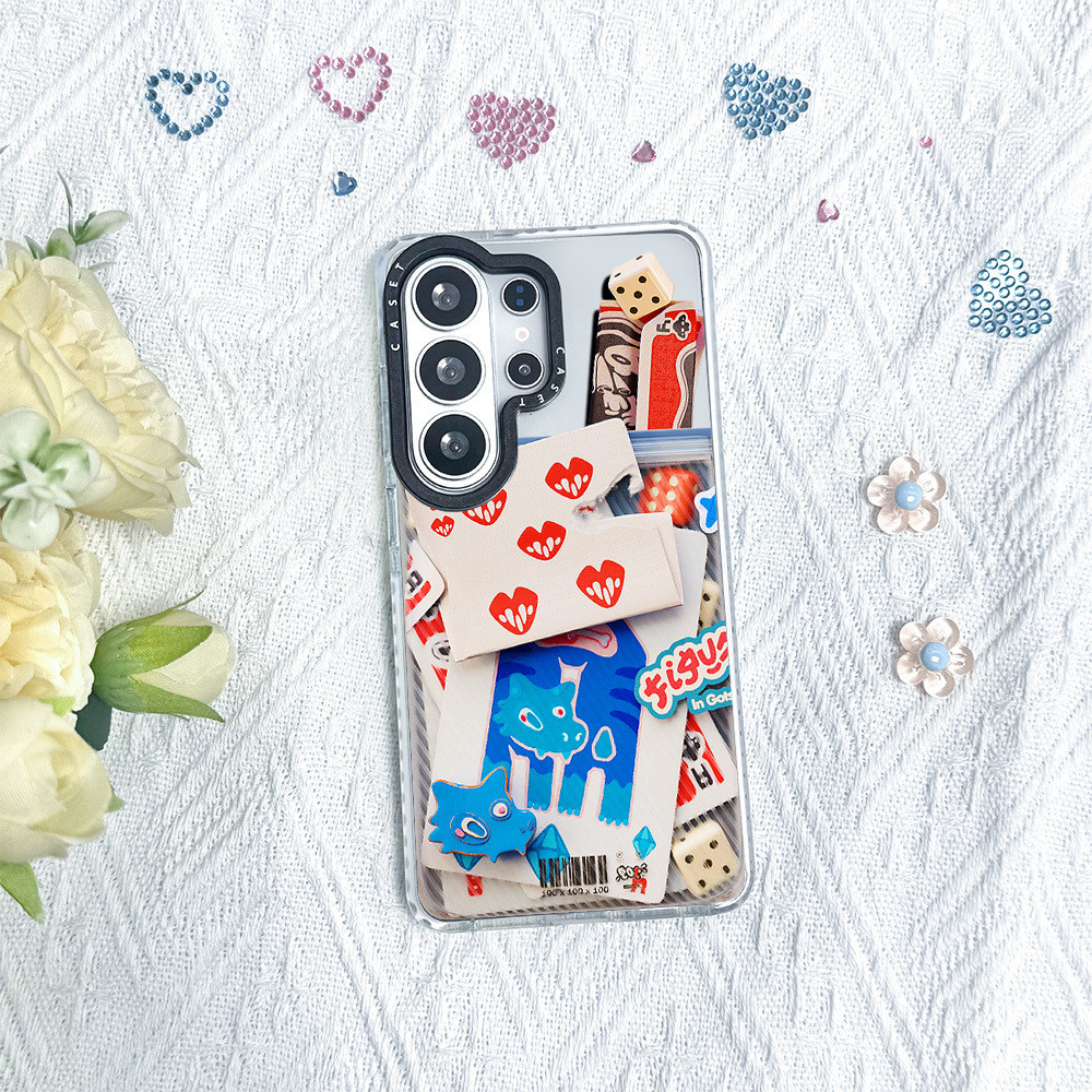 Ốp Màu Minh Họa 8-OF-HEARTS Cho Galaxy S24FE S25FE S23ULTRA S24ULTRA S25ULTRA S26ULTRA A55 A56 S25 S