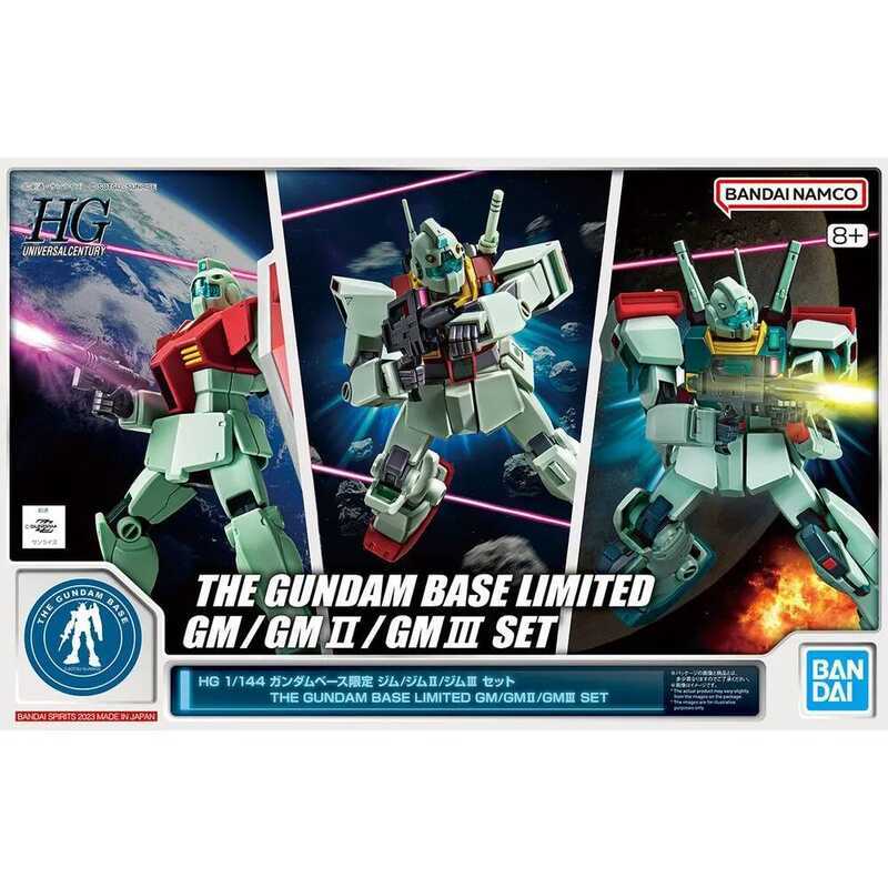 BANDAI THE GUNDAM BASE Phiên bản giới hạn HGUC 1/144 Jim/Jim II/Jim III Bộ mô hình