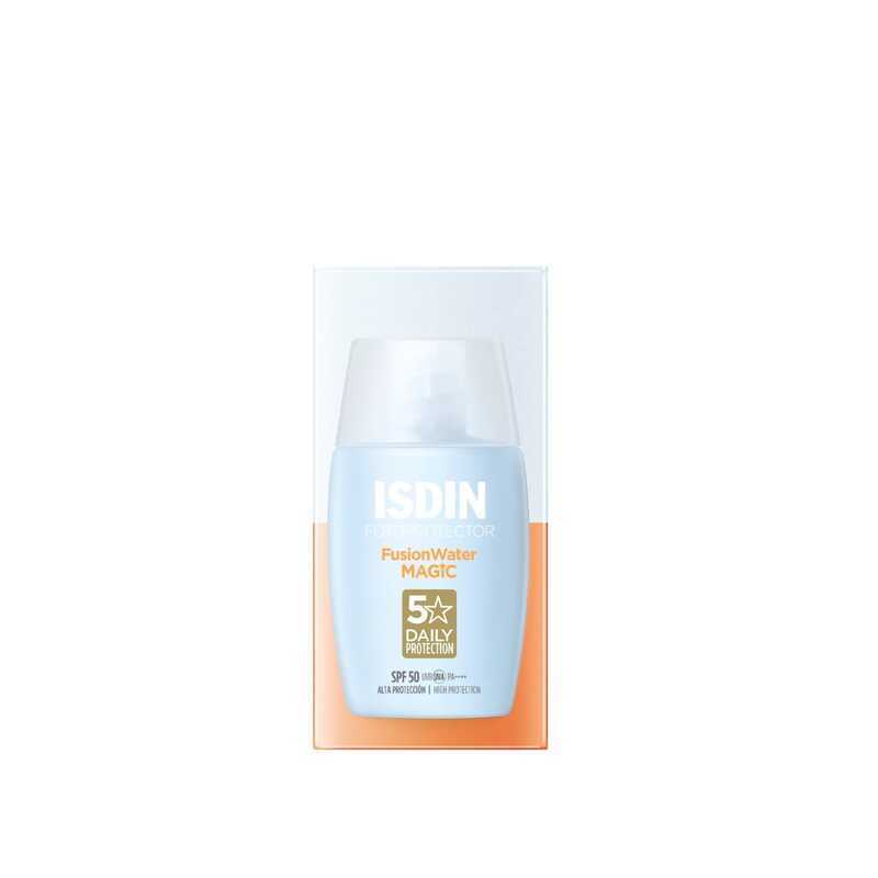 Kem chống nắng ISDIN chai nhỏ màu xanh dương 30ml, dùng cho mặt và toàn thân, SPF50+, sản phẩm chính