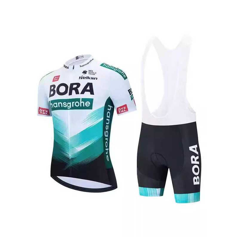 Tour de France - Áo jersey xe đạp đường bộ đội BORA tay ngắn, nhanh khô và thoáng khí, phù hợp cho n