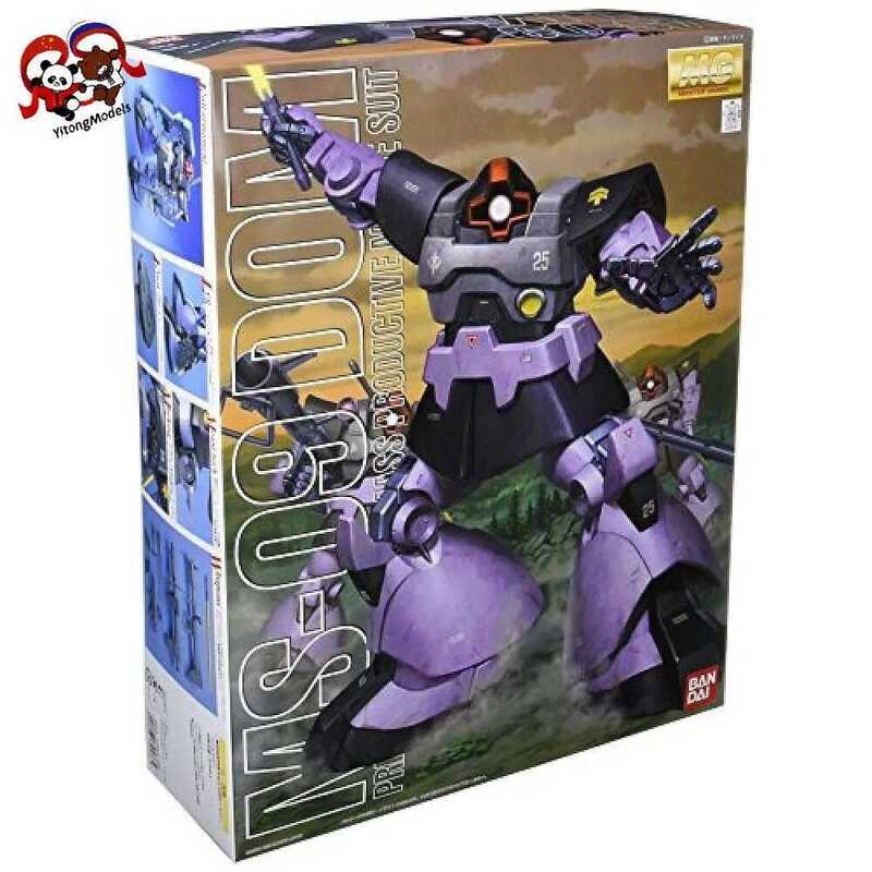 BANDAI 1/100 MG MS-09 Dom Mô Hình Nhân Vật Hành Động với Chi Tiết Giáp Trong Suốt Đặc Biệt