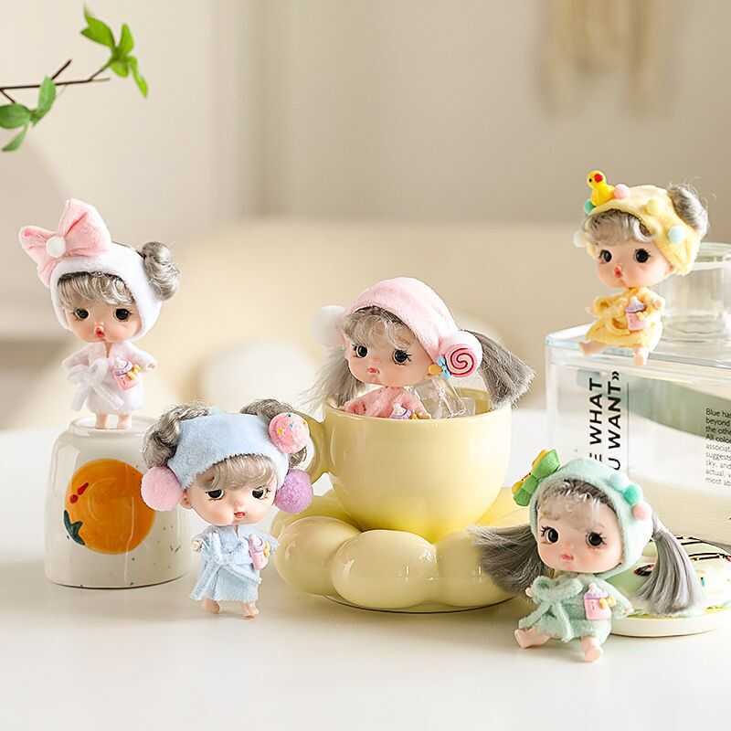 Yitian Barbie Doll ob11 Confused bjd12 Điểm Mini Búp Bê Búp Bê Đồ Chơi Hộp Quà Tặng Bộ Búp Bê