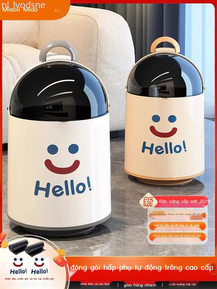 [ Siêu Tiết kiệm] Thùng rác Miaoli gia đình 2025 mới, dung tích lớn, phòng khách, sang trọng nhẹ nh