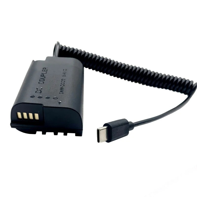 USB-C DMW-DCC17 DMW-BLK22 Pin Giả PD 20W Bộ Chuyển Đổi Nguồn Cho Panasonic Lumix G9 DC-S5K DC-S5 GH5