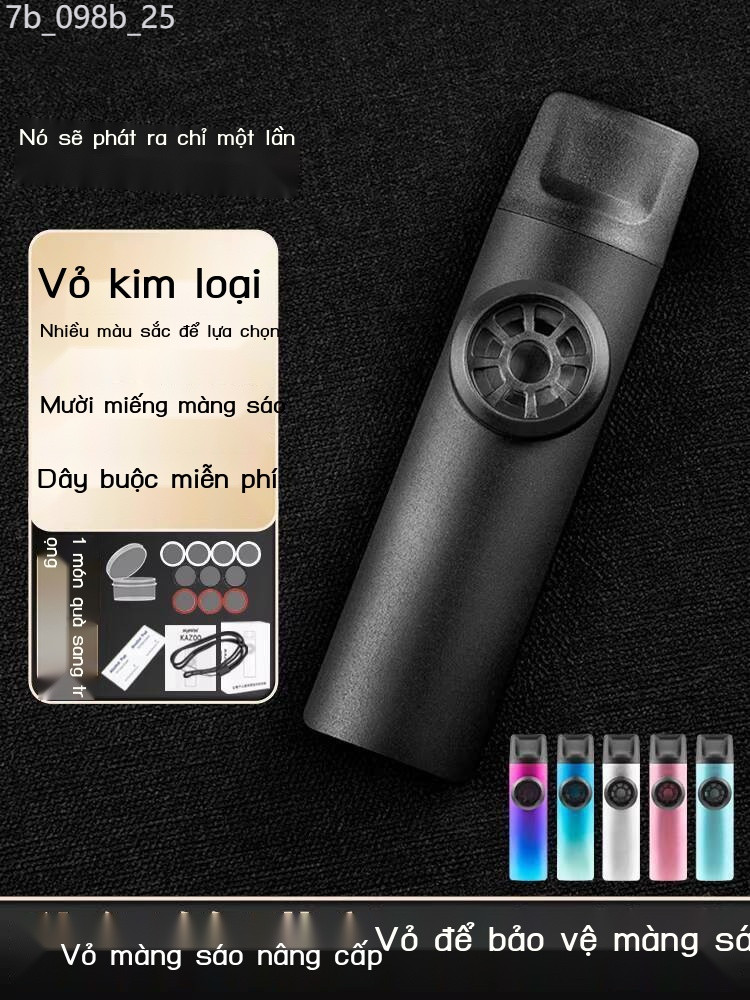 [HOT HIT] Kèn Kazoo kim loại chuyên nghiệp KAZOO cho người mới bắt đầu, guitar, ukulele, đệm, trìn