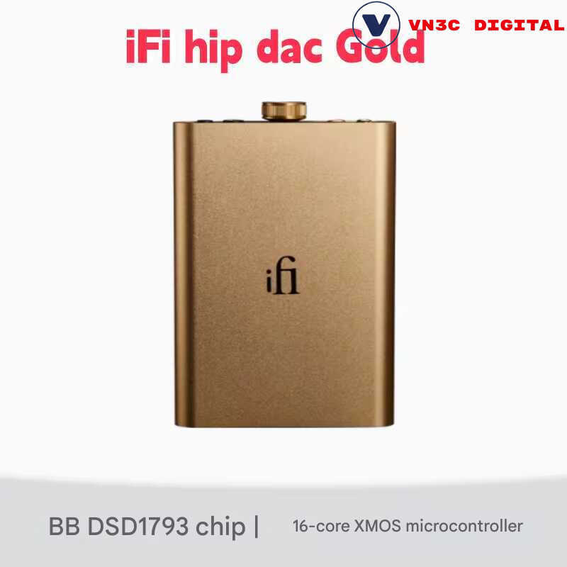 Bộ khuếch đại tai nghe giải mã di động iFi Hip Dac Gold/Hip Dac 3 - Chính Hãng