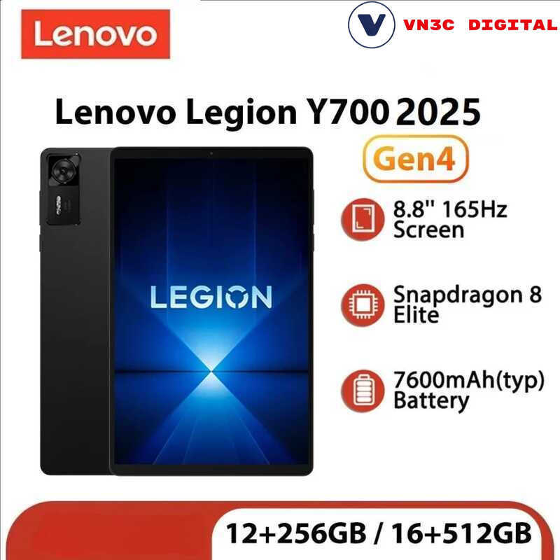 Lenovo Legion Y700 Gen 4 Pad Snapdragon 8 Elite - Chỉ có tiếng Trung/tiếng Anh -Chính Hãng