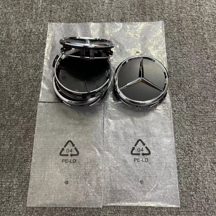 & New-Mercedes-Benz Hub Cover Logo C-Class E-Class S-Class GLA-Class GLC-Class ML-Class A-Class B @