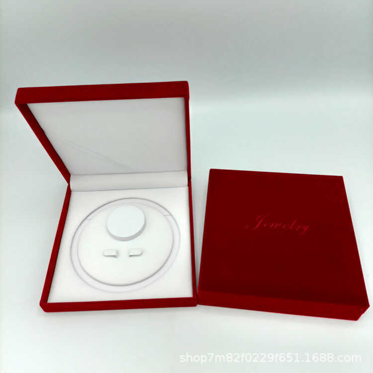 19 * 19 Flannel Ngọc Trai Hộp Bông Tai Vòng Tay Vòng Cổ Ba Mảnh Hộp Trang Sức Ngày Của Mẹ Hộp Quà Tặ