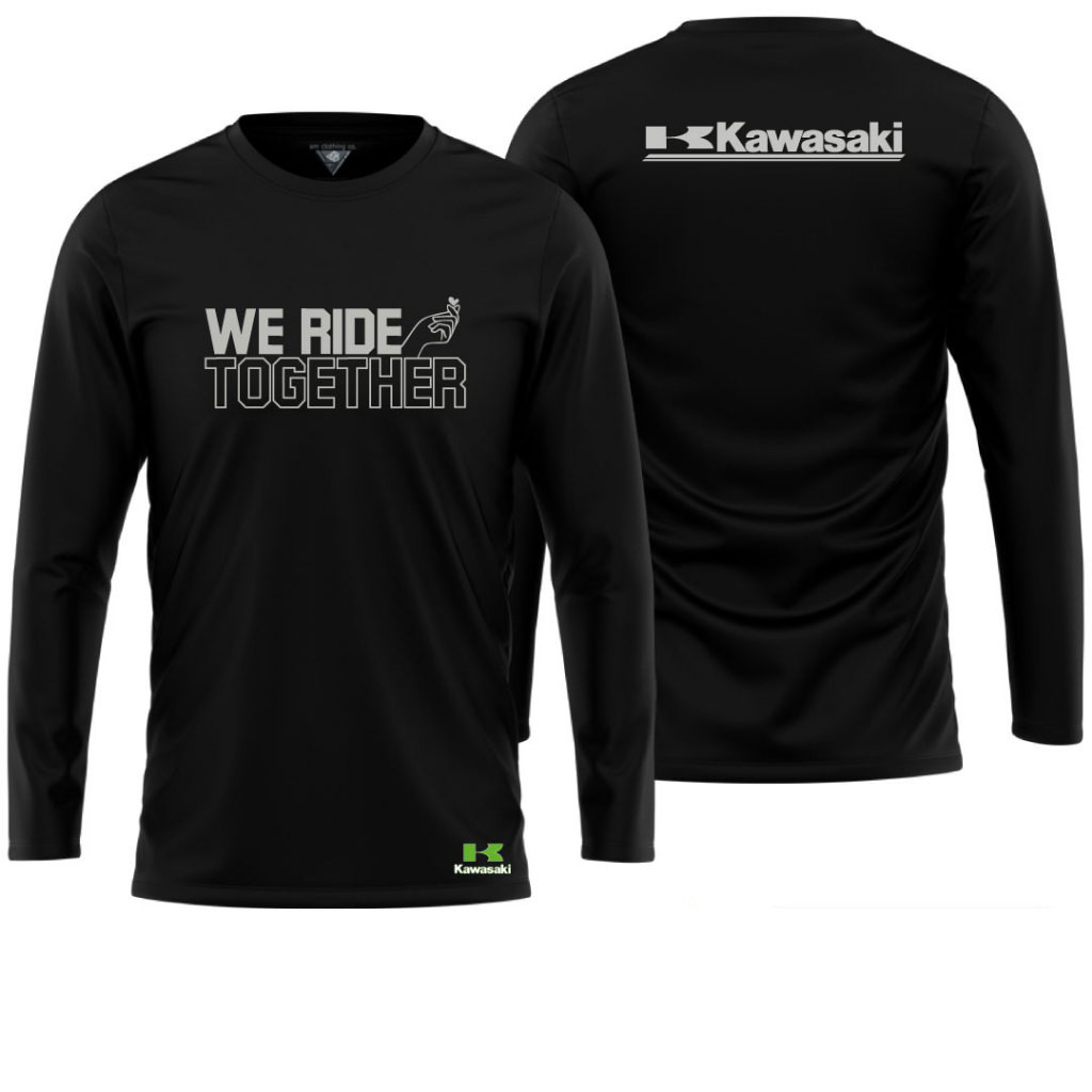 Xe máy Kawasaki |Áo thun cặp đôi |Áo Kawasaki |Áo thun đi xe máy Cặp đôi tay đua 1