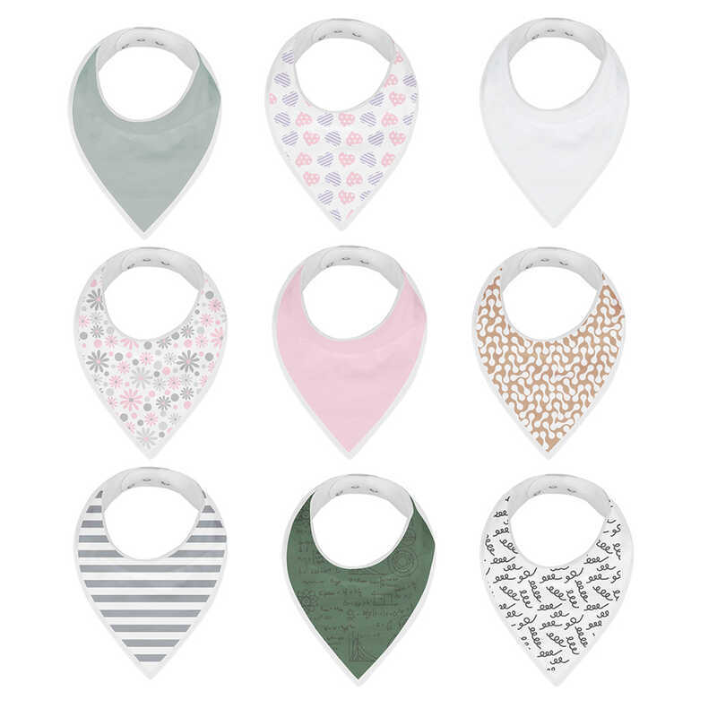 Khăn Tam Giác Cho Bé Sơ Sinh Nước Bọt Khăn Cotton Nam Nữ Yếm Yếm Chống Thấm Nước 909a