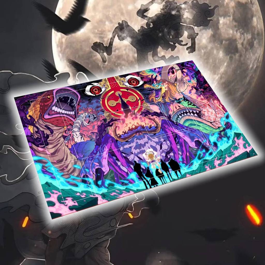 600X350X2Mm Diy One Piece Luffy Card Battle Mat Opcg Luffy Playmat Đơn Player Board Thẻ trò chơi Due
