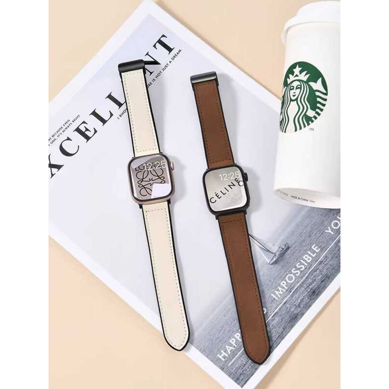 Phong cách tiền cũ Bảo vệ đầu tiên Thích hợp cho dây đeo iwatch S11 Crazy Horse Leather Silicone từ 