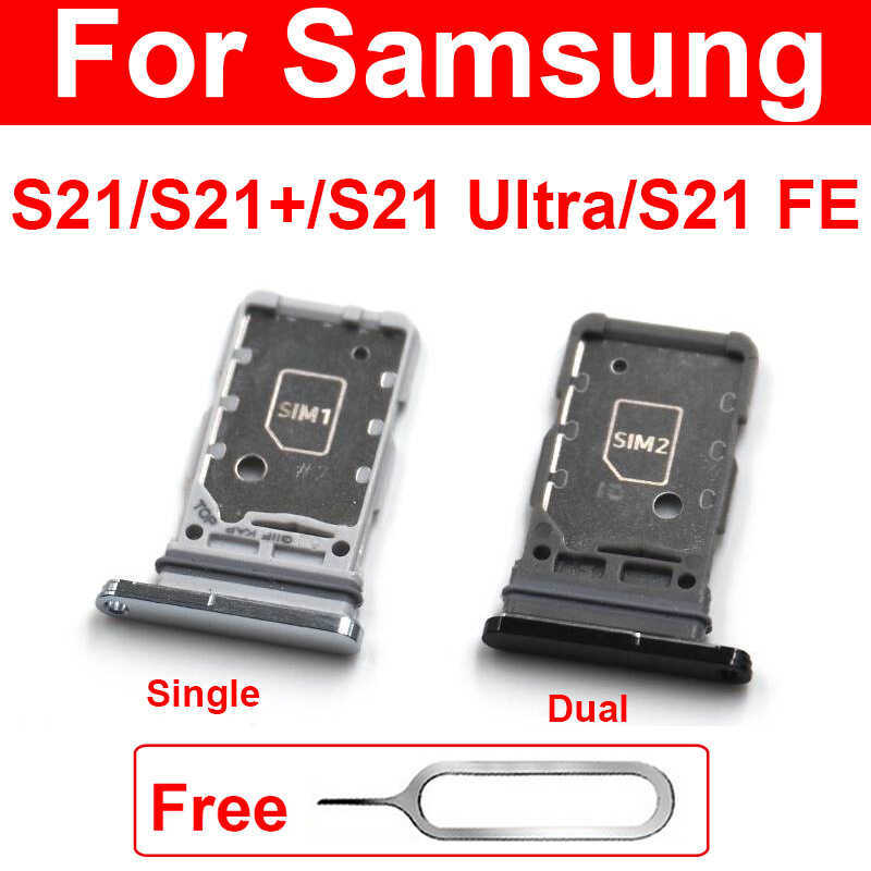 Thích hợp cho Samsung S21 Siêu Đơn Dual Sim Khay S21Plus S21FEG990B Khe Cắm Thẻ Giao Hàng Kim