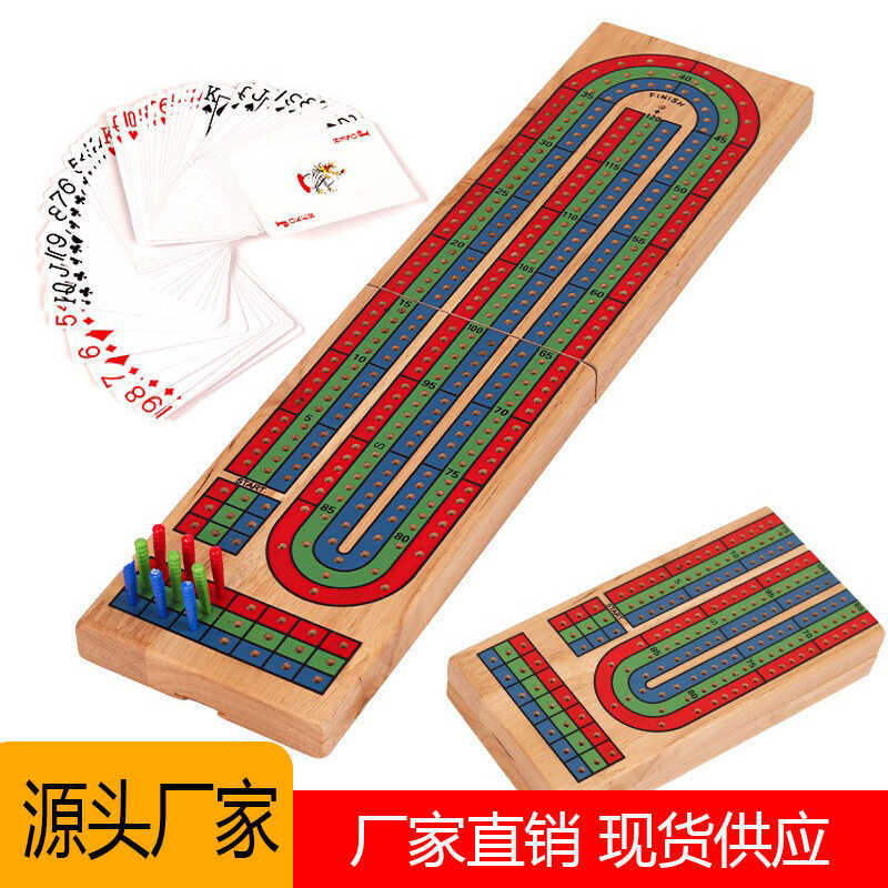 Cribbage Card Game Điểm Game Board Cribbage Board Game Solid Wood Party Board Game