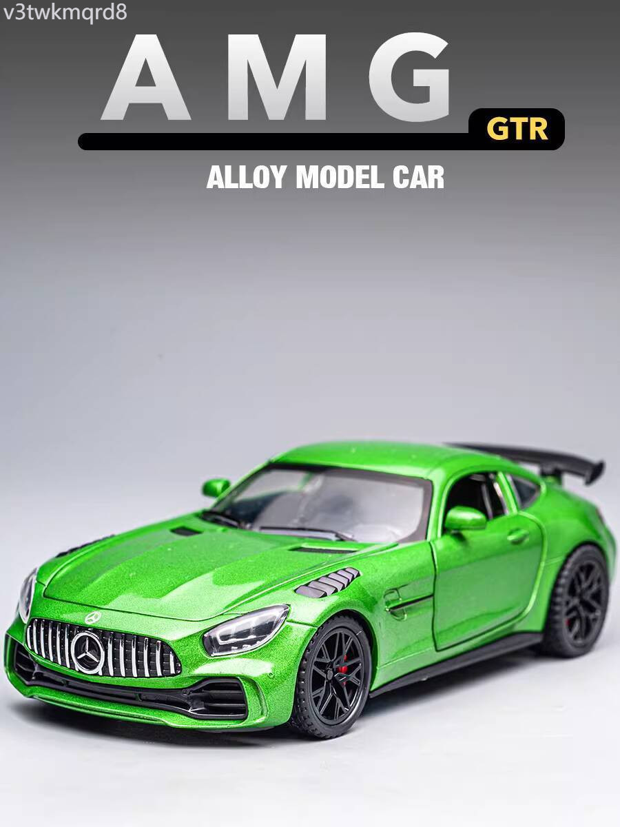 [GIÁ SỈ]  Mô hợp kim Mercedes-Benz AMG Green Devil GTR, quà tặng cho trẻ em trai, đồ chơi kéo lại,
