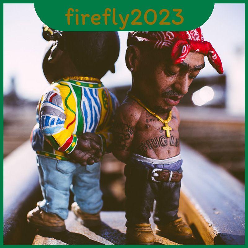 Trang trí bàn làm việc Biggie và tượng nhựa 2pac