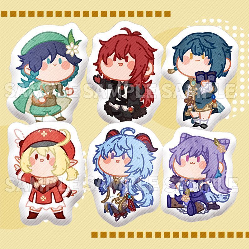 Genshin Impact phụ kiện Venti Tartaglia Kaedehara Kazuha Zhongli Xiao Anime doll gối ôm hình người