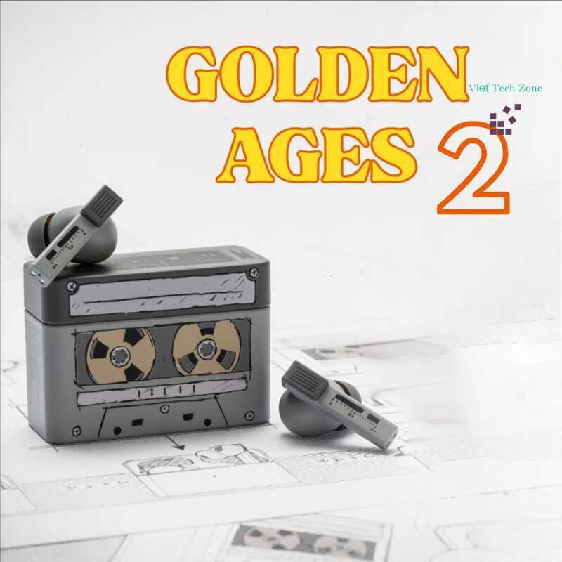 Tai nghe Bluetooth không dây thực sự MOONDROP Golden Ages/Golden Ages 2 Tai nghe ANC | Nguyên bản