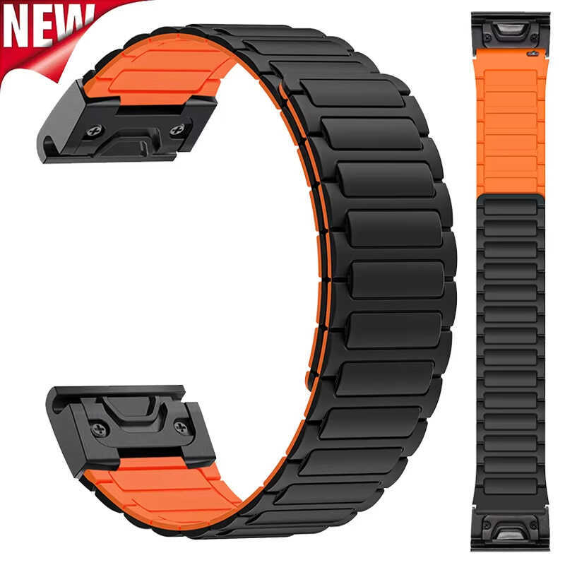Thích hợp cho Garmin Garmin Watch Fenix7x 6x Dây đeo Forerunne 965 Dây đeo silicon từ tính