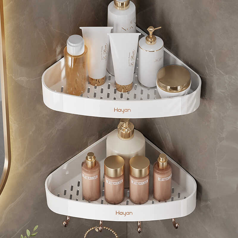 Hayan hayan Haiying Chân Máy Không Đục Lỗ Kệ Phòng Tắm Nhà Vệ Sinh Treo Tường Kệ Washstand Giá Để Đồ