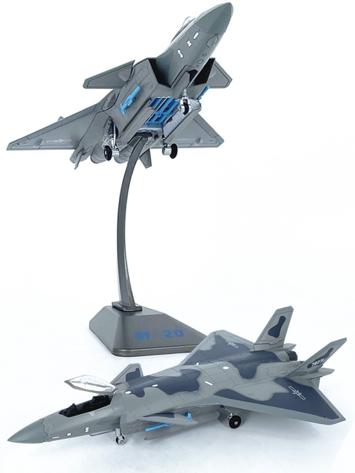 1: 100 Trung Quốc J-20 Fighter j20 Stealth Máy Bay Mô Hình Hợp Kim Tĩnh Mô Phỏng Đồ Trang Trí Không 