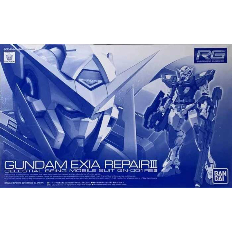 Bandai RG PB 1/144 EXIA REPAIR GN-001 RE III GUNDAM MOBILE SUIT Mô hình lắp ráp
